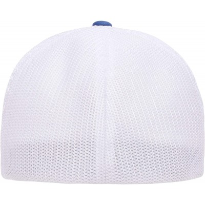 Baseball Caps Trucker Mesh Fitted Cap - Royal/White - CN18E4Q22HN $10.19