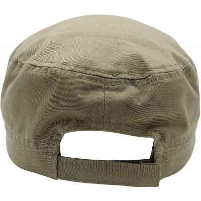 Baseball Caps Cadet Army Cap - Military Cotton Hat - Khaki2 - C612GW5UUXP $7.92