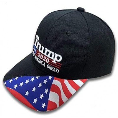 Baseball Caps Trump Military Imagine 2020 Black Cap US Flag Keep America Great hat President - Black - CY18WC3W802 $9.13