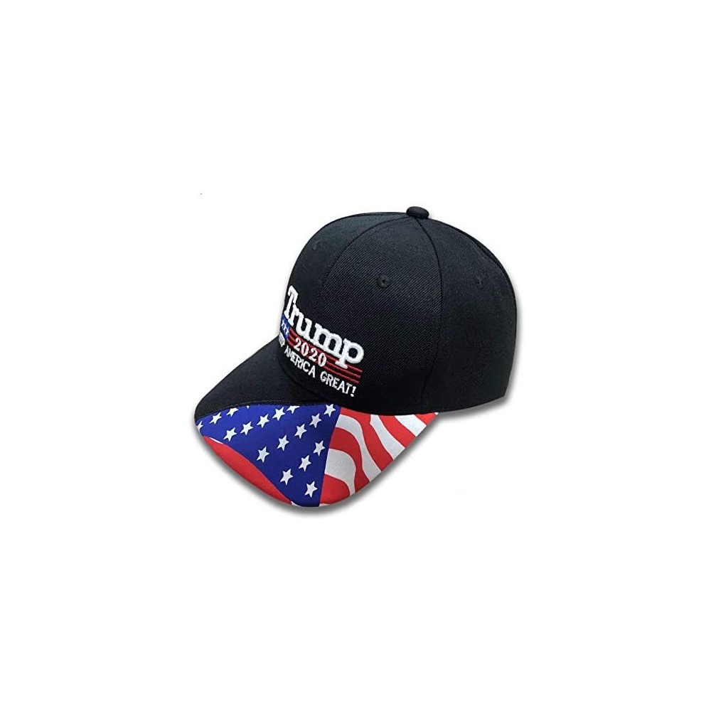 Baseball Caps Trump Military Imagine 2020 Black Cap US Flag Keep America Great hat President - Black - CY18WC3W802 $9.13
