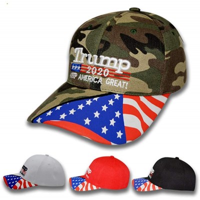 Baseball Caps Trump Military Imagine 2020 Black Cap US Flag Keep America Great hat President - Black - CY18WC3W802 $9.13