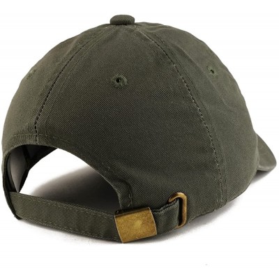 Baseball Caps WTF America Embroidered Low Profile Soft Cotton Dad Hat Cap - Olive - CI18D53X6ND $17.09