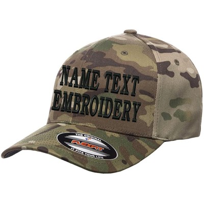 Baseball Caps Custom Embroidery Hat Flexfit 6277 Personalized Text Embroidered Fitted Size Cap - Multicam Camo - CG18DMMMNXR ...