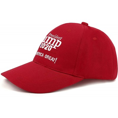 Baseball Caps America Adjustable Baseball Campaign Embroidered - Red - CI18SS2GW54 $11.57