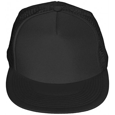 Baseball Caps Classic Cotton Adjustable Baseball Plain Cap-Custom Hip Hop Dad Trucker Snapback Hat - T-black - CY17Y0OTIZ8 $1...
