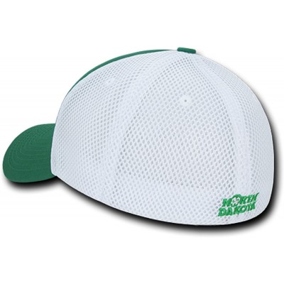 Baseball Caps University of North Dakota UND Fighting Sioux Mesh Structured Flex Baseball Fitted Ball Cap Hat - CH18D66SLXN $...