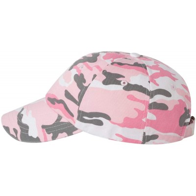 Baseball Caps Custom Dad Soft Hat Add Your Own Embroidered Logo Personalized Adjustable Cap - Pink Camo - CL1953WQ3YL $25.03