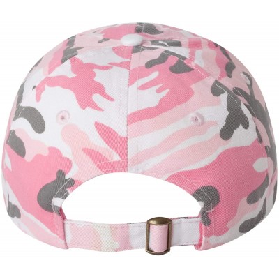 Baseball Caps Custom Dad Soft Hat Add Your Own Embroidered Logo Personalized Adjustable Cap - Pink Camo - CL1953WQ3YL $25.03