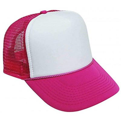Baseball Caps Custom Ponytail Baseball Cap Personalized Messy Bun Hat Mesh Visor Trucker Hat - Trucker Rose - CI18HCXUH2A $8.85