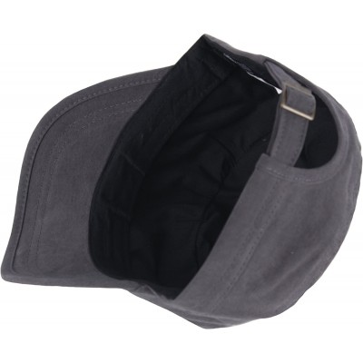 Baseball Caps A153 New Unisex Simple Soft Irish Basic Unique Golf Army Cap Cadet Military Hat - Gray - CS12OCSV5L6 $22.13