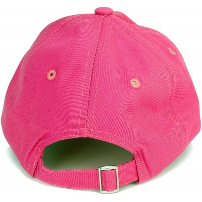 Baseball Caps Embroidered Baseball Hat - White Flower Pink - CU18OCL2I82 $13.73