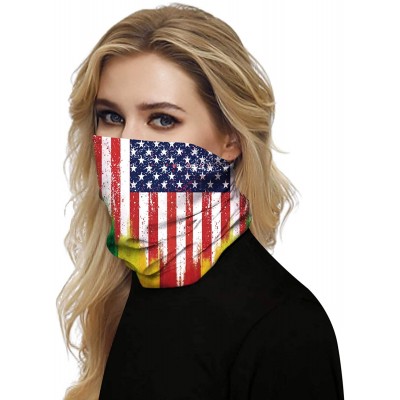 Balaclavas Camouflage American Flag Print Balaclava Bandana Neck Gaiter Scarf Headband - National Flag - C1198CEQC6T $10.13