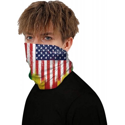 Balaclavas Camouflage American Flag Print Balaclava Bandana Neck Gaiter Scarf Headband - National Flag - C1198CEQC6T $10.13