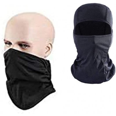 Balaclavas Neck Warmers Face Scarf Balaclava Ski Mask -Cold Weather Ski Face Mask - To-black - CR18ADXHR25 $7.56