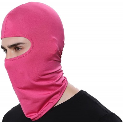 Balaclavas Ski Mask Balaclava Hood Skullies Beanies Outdoor Sports Cycling Hat - Rose - CN1858SWKZ5 $10.92