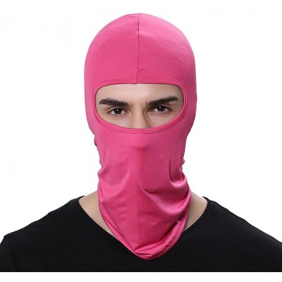 Balaclavas Ski Mask Balaclava Hood Skullies Beanies Outdoor Sports Cycling Hat - Rose - CN1858SWKZ5 $10.92