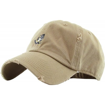 Baseball Caps Praying Hands Rosary Savage Dad Hat Baseball Cap Unconstructed Polo Style Adjustable - C917AAQM4QG $12.18