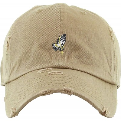 Baseball Caps Praying Hands Rosary Savage Dad Hat Baseball Cap Unconstructed Polo Style Adjustable - C917AAQM4QG $12.18