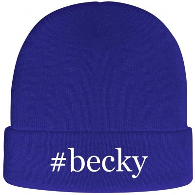 Skullies & Beanies Becky - Hashtag Soft Adult Beanie Cap - Blue - CQ18AXI8NEH $37.76