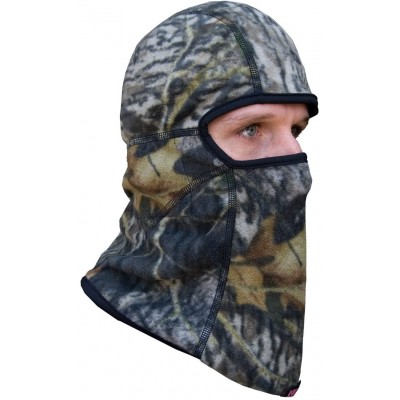 Balaclavas Deluxe Fleece Balaclava Face Mask with 5 Hand Heat Warmer Pockets - Mossy Oak - CM1150IV3IH $18.12