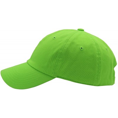 Baseball Caps Baseball Cap for Men Women - 100% Cotton Classic Dad Hat - Lime - CD18EE5QSS0 $8.10