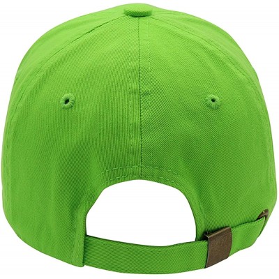 Baseball Caps Baseball Cap for Men Women - 100% Cotton Classic Dad Hat - Lime - CD18EE5QSS0 $8.10