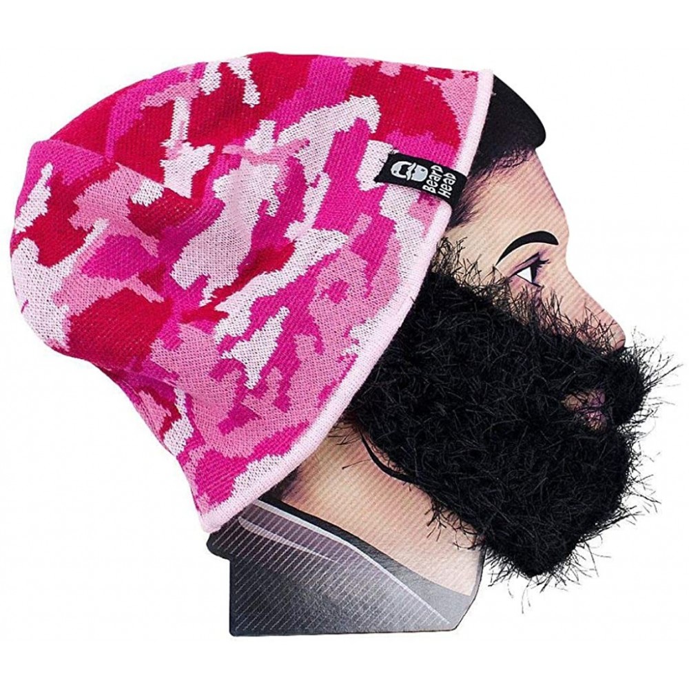 Skullies & Beanies The Original Bushy Jaye Knit Beard Beanie - Black - C811Q09I7N9 $25.67