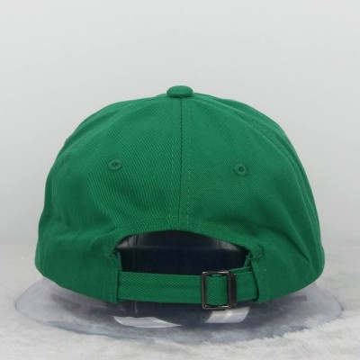 Baseball Caps Cotton Plain Baseball Cap Adjustable .Polo Style Low Profile(Unconstructed hat) - Green - CJ182YMD2I3 $9.83