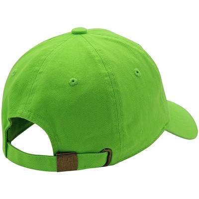 Baseball Caps Baseball Cap for Men Women - 100% Cotton Classic Dad Hat - Lime - CD18EE5QSS0 $8.10