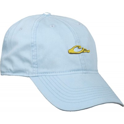 Baseball Caps Cotton Twill Logo Cap - Baby Blue - C4188ZREDR2 $29.46