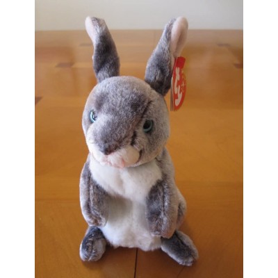 Skullies & Beanies Hopper the Gray and White Easter Bunny Rabbit - Beanie Babies by Beanie Babies - Rabbit TOY - CZ11JLXXCOF ...
