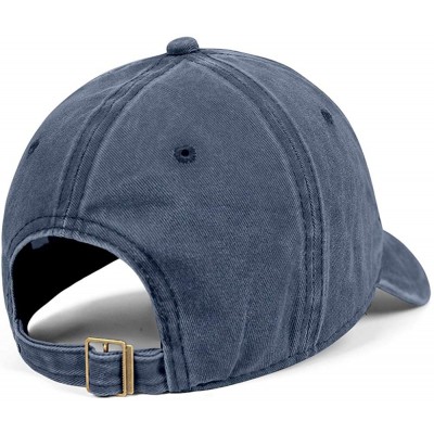 Baseball Caps Dad Hat Cotton Snapback Adjustable Denim Cap for Men Women - Blue-43 - CM18ULEM0QK $17.63
