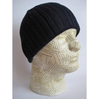 Skullies & Beanies Winter Hat for Men Warm Winter Beanie Skully Fit Winter Ski Hat M-192 - Navy Blue - CX11B2NO3A3 $9.93