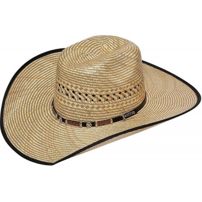 Cowboy Hats 10X Shantung Straw Hat - CX11IGAEEY5 $78.10