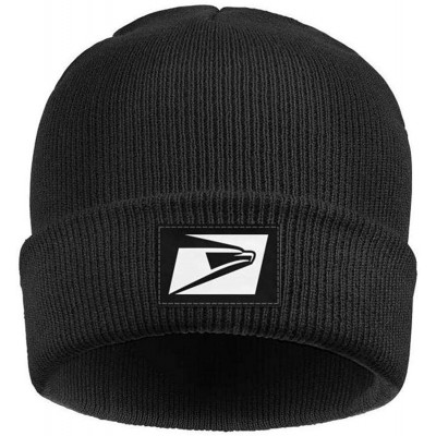 Skullies & Beanies Adult Stretchy Solid Color Knit Beanies Hats USPS-United-States-Postal-Service-Logo-Headwear for Mens Wome...