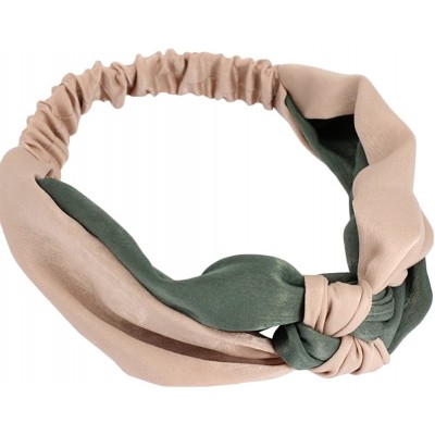 Headbands Women's Fashion Elastic Twisted Headband Wide Yoga Hair Band Head Wrap - Color 2 - CY1805ATSM0 $19.64