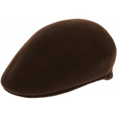 Newsboy Caps Mens 100% Wool Ivy Cap Premium Classic Hat- Available - Brown - CS1869KQ2W6 $11.68