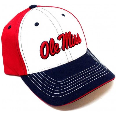 Baseball Caps NCAA Teams Champ Commander Adjustable Curve Bill Hat - University of Mississippi - Ole Miss - Rebels - C718NI76...