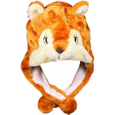 Skullies & Beanies Plush Soft Animal Beanie Hat Halloween Cute Soft Warm Toddler to Teen - Squirrel - C812M5NBL95 $11.77