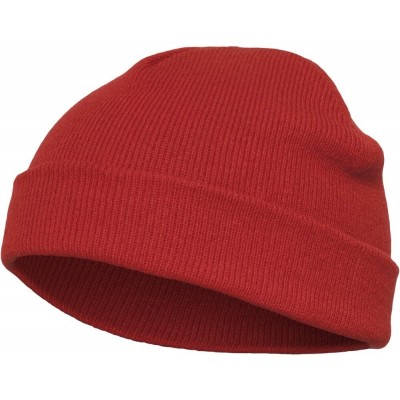 Skullies & Beanies Heavyweight Knitted Beanie- Unisex- 1500KC - Red - CN11IOD4EB3 $25.07