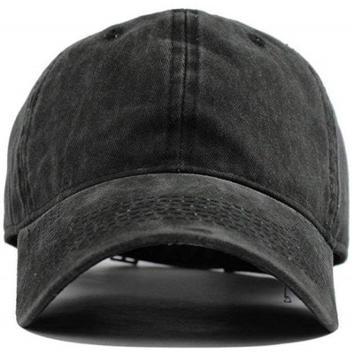 Baseball Caps WTF America Retro Adjustable Cowboy Denim Hat Unisex Hip Hop Baseball Caps - Navy - CF18HK98OH3 $10.29