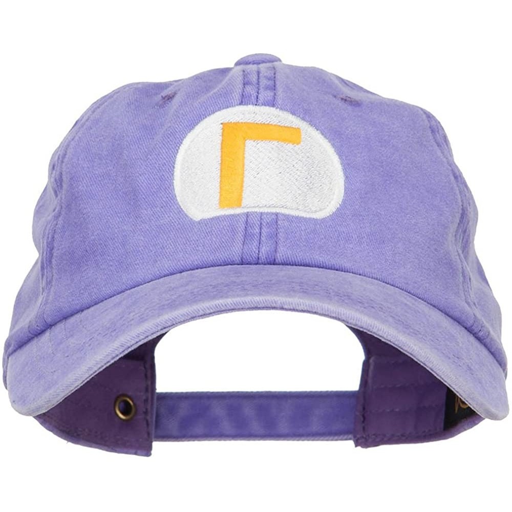 Baseball Caps Mario Luigi Wario Waluigi Embroidered Unstructured Cap - Purple - C3185OECKY0 $26.31