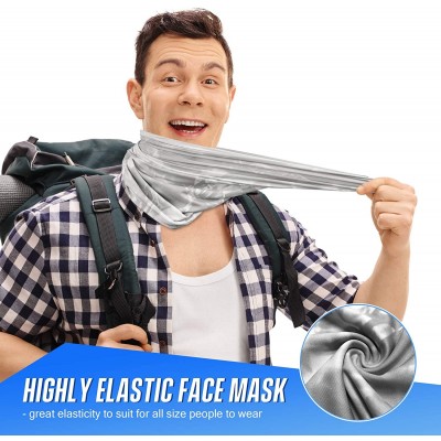 Balaclavas Neck Gaiter Bandana Face Mask Dustproof Breathable Balaclava Men Women for Riding Running Fishing Hiking - Grey - ...