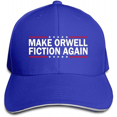 Baseball Caps Make Orwell Fiction Again Trucker Hat Baseball Cap Adjustable Sandwich Hat - Blue38 - CQ18YO98WEE $14.79