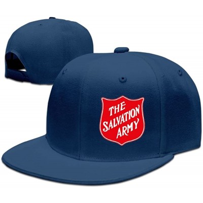 Baseball Caps Mens Customized Stylish Flat Bill Hat Class Fit Baseball Caps Sports Outdoors - Navy - CD18DDHML7W $11.78