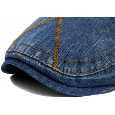 Newsboy Caps Unisex Denim Flat Ivy Gatsby Newsboy Hat Cap - A-blue - CJ12LY076S5 $8.58