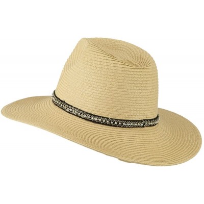 Fedoras Jewel Band Panama Fedora - Natural - CW11VTJ1W7N $38.81