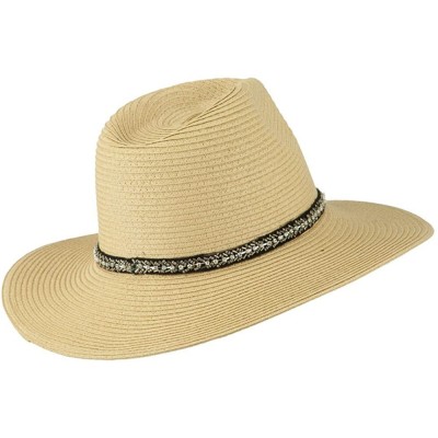 Fedoras Jewel Band Panama Fedora - Natural - CW11VTJ1W7N $38.81