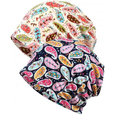Skullies & Beanies Women's Baggy Slouchy Beanie Chemo Hat Cap Scarf - 2 Pack-k - CW18L797OXN $26.78