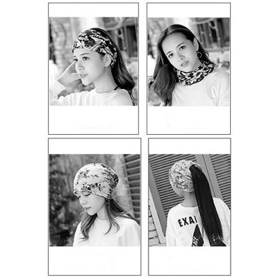Skullies & Beanies Women's Baggy Slouchy Beanie Chemo Hat Cap Scarf - 2 Pack-k - CW18L797OXN $26.78
